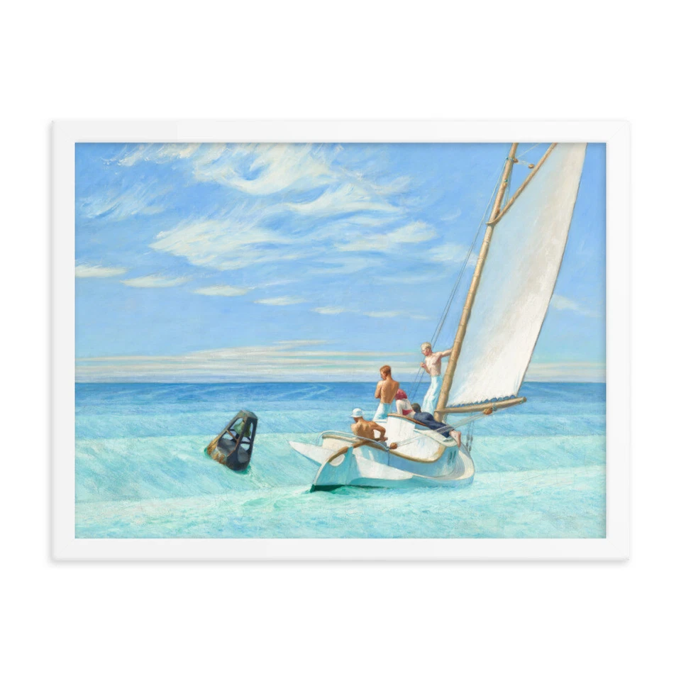 Ground Swell by American Artist Edward Hopper Framed Poster Art Print Home Decor - Image 1 of 1