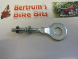 NUEVO UNIVERSAL CROMO Ajustador de Cadena Tensor Un Tirador De Colección Honda Yamaha - Imagen 1 de 1