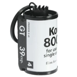 KODAK 800 35mm FILM CANISTER KEY RING KEYCHAIN #10 - Picture 1 of 3