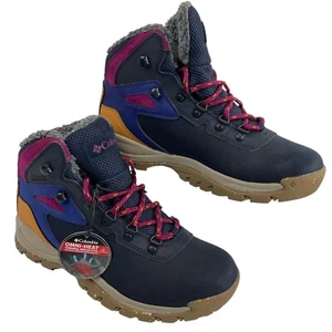 Columbia Boots Women's Sz 9 Multi Newton Ridge Plus Omni Heat Hiking Shoe $108 - Picture 1 of 12
