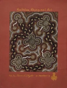 Australian Aboriginal Art by Karen Walker on "Walkabout" Fabric Art Panel - Picture 1 of 7