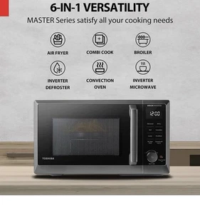 New in Box Toshiba Professional 6-in-1 Countertop Inverter 900w Microwave Oven - Picture 1 of 5