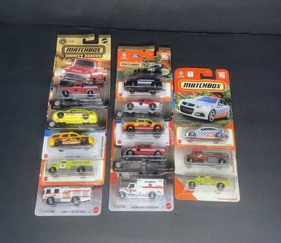 Lot of 13 Hot Wheels & Matchbox Emergency, Police, Fire Rescue Vehicles - Image 1 of 4