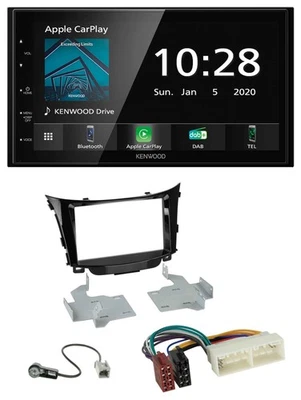 Kenwood Bluetooth MP3 DAB USB 2DIN Autoradio für Hyundai I30 (ab 2017) - Bild 1 von 4