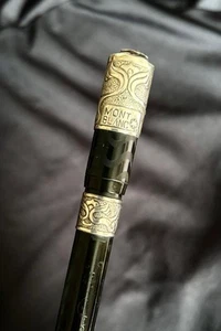 STYLO PLUME MONTBLANC SAFETY SIMPLO - BAGUES ARGENT MASSIF A DECOR DE RINCEAUX - Foto 1 di 20