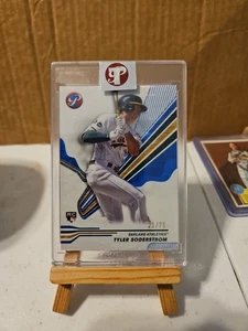 TYLER SODERSTROM 2024 TOPPS PRISTINE #195 BLUE REFRACTOR RC /75 ATHLETICS - Picture 1 of 2