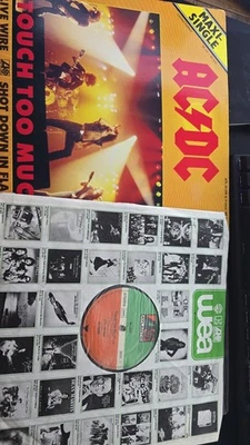AC/DC - Touch Too Much 12" Vinyl - French - ATL 20 206 - Image 1 of 4