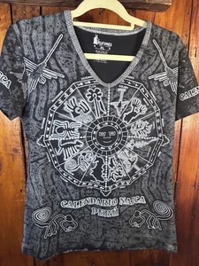 Camiseta Rufyars Perú Líneas de Nazca Zodiaco Vintage Manga Corta Talla XL - Dos Caras - Imagen 1 de 10