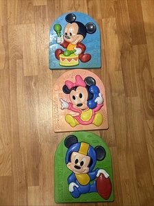 Arco 1984 Plastica Baby Topolino Minnie Telaio Vassoio Puzzle Disney - Foto 1 di 4