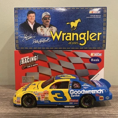 Jeans Dale Earnhardt Sr #3 Goodwrench Wrangler 1999 Action Bank escala 1:24 Foto 1 de 4