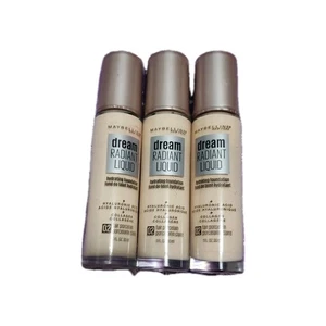 3 Pack Maybelline Dream Radiant Liquid Hydrating Foundation, Fair Porcelain 2... - Picture 1 of 1