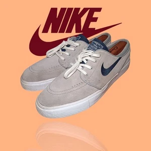 Nike 333824-043 SB Stefan Janoski grigio/blu navy scarpe da skate uomo taglia 11,5 ottime condizioni - Foto 1 di 11