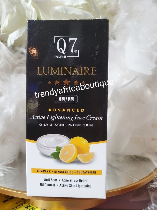 Q7 Luminaire AM/PM advance Lightening Face Cream. oily & acne prone 30ml X 1 jar - Image 1 of 4