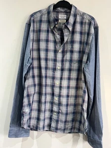 All Saints Checked Long sleeved Cotton Shirt Size Medium - Picture 1 of 7