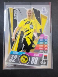 2020-21 TOPPS CHROME Match Attax Champions UEFA Erling Haaland card #92 - Picture 1 of 2