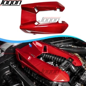 Red Carbon Fiber Engine Bay Cover Trim For Chevy Corvette C8 Z06 Coupe 2023-2025 - Picture 1 of 12