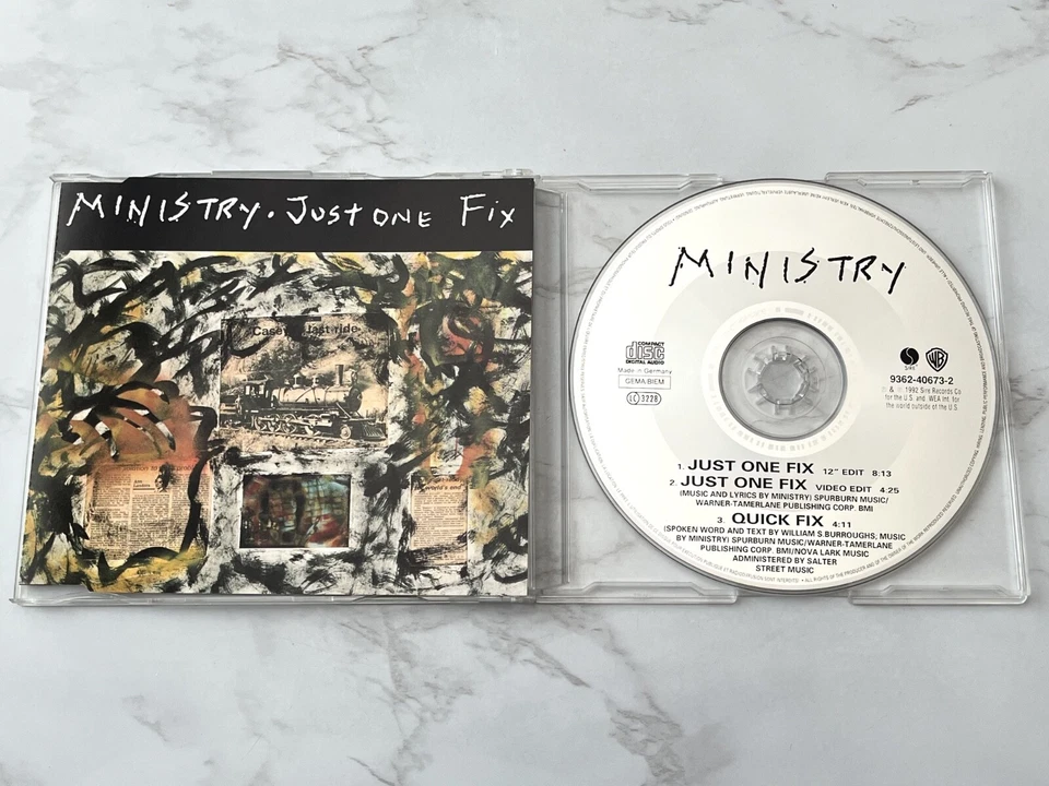 Ministry Just One Fix CD Single GERMANY IMPORT! 1992 Sire 9362-40673-2 RARE! OOP Foto 1 de 4