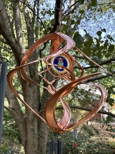 New 14 Inch Double Copper Cosmix WIND Spinner Salute to the Air Force Keepsake - Picture 1 of 6