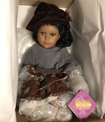 Muñeca afroamericana “Latasha” porcelana 10” Paradise Galleries de colección 2001 en caja original Foto 1 de 4