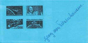 Georg von Tiesenhausen Rocket Scientist signed Autogramm Cut PSA DNA - Bild 1 von 3