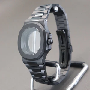 39.5mm Mechanical Watch Case And Strap Frosting Sapphire For Seiko Nh35 Movement - Picture 1 of 11