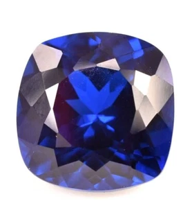 Natural 13.80 Ct Dark Blue Sapphire Cushion Cut Certified Loose Gemstone - Picture 1 of 4