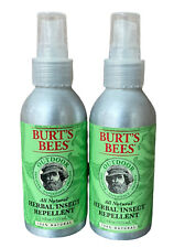Burt's Bees Herbal Insect Repellent All Natural Essential Oil 4 Oz Each NEW (2)