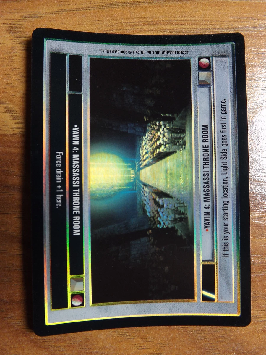 Massassi Throne Room Star Wars CCG Reflections II Foil Yavin 4 Massassi Throne Room Star Wars CCG Reflections II Foil Yavin 4