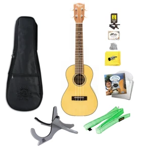 Ohana CK22 Solid Top Concert Ukulele with Bag, Tuner, Strings, Stand, More - Picture 1 of 5