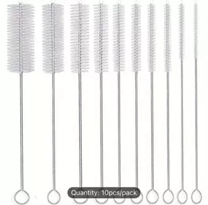 Drink Straw Cleaner Brush Kit 10 Pack Long Straw Cleaner For Clean 8 Inch - Picture 1 of 5