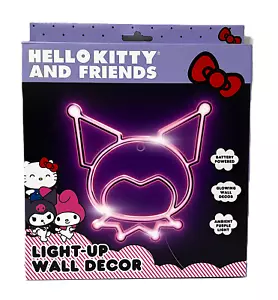 Hello Kitty and Friends Sanrio KUROMI Light Up Wall Decor Battery Operated 7.5" - Picture 1 of 3