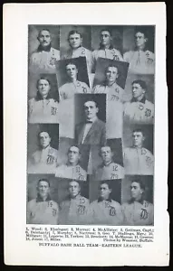 1906 Spalding Baseball Guide Page - 1905 Eastern League Buffalo Bisons - Picture 1 of 1