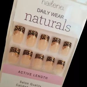 Nailene DAILY WEAR NATURALS Active Length Salon Quality 24 Nails 22101 NO GLUE - Picture 1 of 24