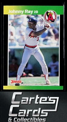 Johnny Ray 1989 Donruss Baseball's Best #195 California Angels - Image 1 of 2