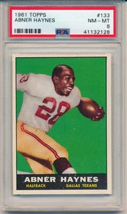 1961 Topps Football Abner Haynes (#133) PSA8 PSA - Picture 1 of 2