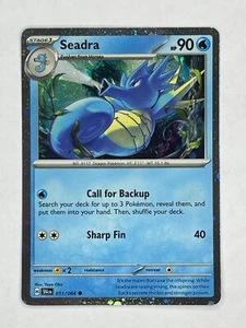 Pokemon Juego de Cartas Coleccionables Seadra 011/064 Shrouded Fable Cosmos Holo Tarjeta Promocional Inglés 2024 Casi Nuevo - Imagen 1 de 2
