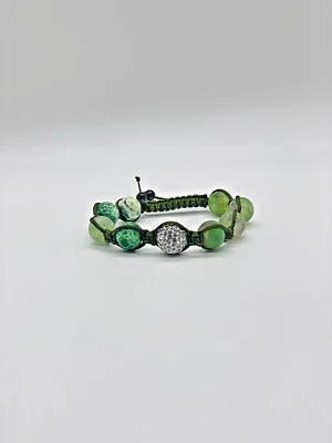 Pulsera Encantadora Shamballa/Macramé Trenzada Ajustable Nudo Natural Moda Para Hombre Foto 1 de 2