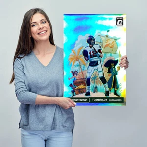 Tom Brady Buccaneers NFL Football GOAT Downtown Picture Wall Poster or Canvas - Picture 1 of 6