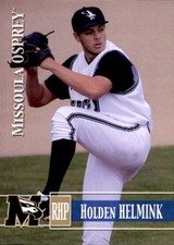 2014 Missoula Osprey Grandstand #12 Holden Helmink Conroe Texas TX Baseball Card