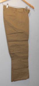 New Khaki Uniform Junior Boy's Flat Front Pants WPL #06734 Size 14 Regular - Picture 1 of 2