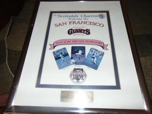 Mint & Framed San Francisco Giants Spring training Program 1984 Scottsdale AZ - Picture 1 of 4