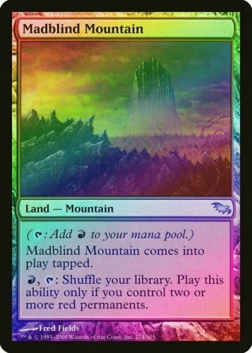Madblind Mountain FOIL Shadowmoor LP/EX MAGIC MTG - Image 1 of 1