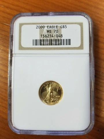 2000 GOLD EAGLE G$5   NGC MS 70 Cover