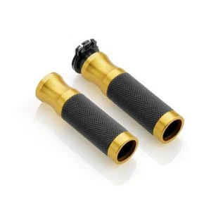 Rizoma Sport Gold Aluminium Handlebar Grips Triumph Street Triple 675 2008-2012 - Picture 1 of 2
