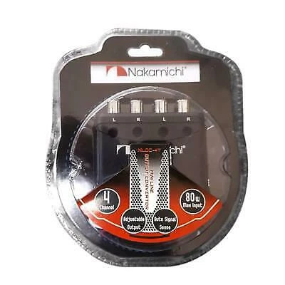 Mini convertidor de salida de línea de 4 canales Nakamichi NLOC-4T 80W Max detección automática de señal Foto 1 de 1