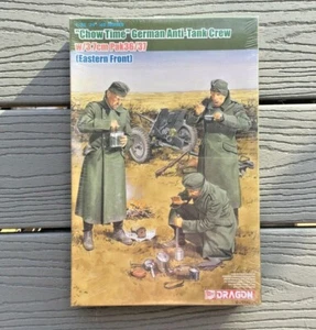 DRAGON 1/35 WW II GERMAN 3.7CM PAK 36/37 ANTI-TANK GUN W/ CREW 3 FIGURES 6697 FS - Picture 1 of 8