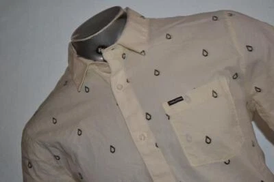 38115 Volcom Shirt Front Pocket White Cotton Size Large Modern Fit Adult Mens - Image 1 of 4