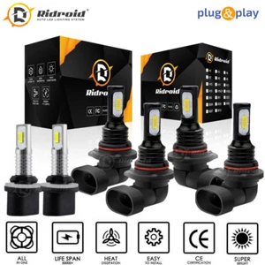 LED Headlights + Fog Lights Bulbs Kit For Chevy Silverado 1500 2500 HD 1999-2002 - Bild 1 von 21