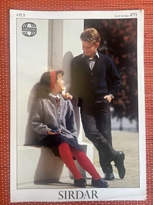 CARDIGAN GIROCOLLO V E SCUOLA CLASSICO RAGAZZO RAGAZZA 26-34 VINTAGE MODELLO MAGLIA 4771 - Foto 1 di 2