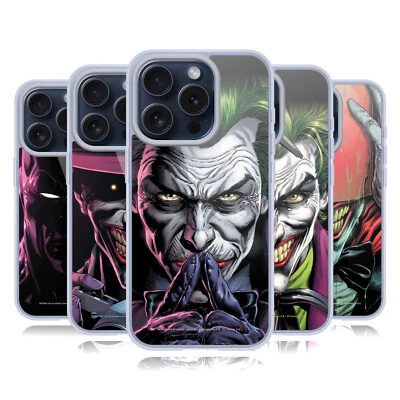 OFFICIAL BATMAN DC COMICS THREE JOKERS SOFT GEL CASE FOR APPLE iPHONE PHONES - Image 1 of 4